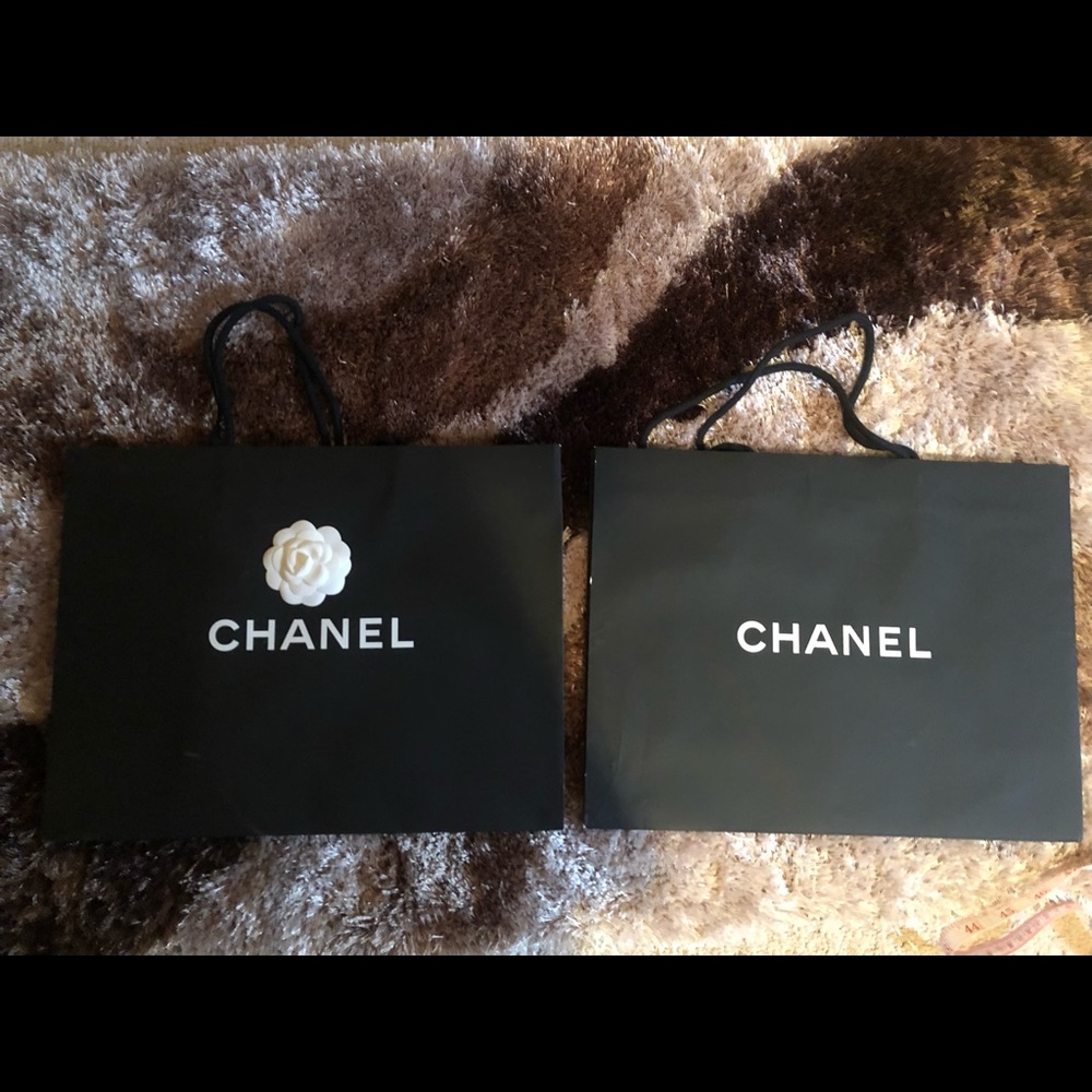 Chanel shopping bag, big paper bag 17”*13”*6.3”